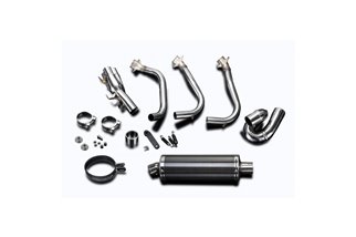 Complete exhaust system 350mm oval carbon silencer kawasaki gtr 1400 2007 2020