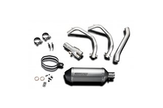 Système d'échappement complet avec silencieux en fibre de carbone de 350 mm, système 4-1 complet pour Honda CB650R 2019 2021