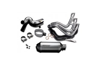 Sistema di scarico completo silenziatore xoval in titanio da 260mm kawasaki ninja 650 2017 2021