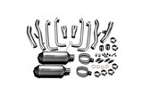 Complete exhaust system xoval bsau titanium silencer 260mm kawasaki klz1000 versys 2015 2018