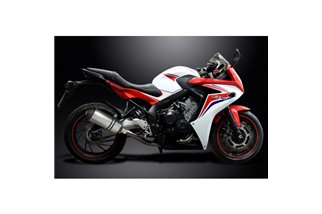 Komplette Abgasanlage für Honda Cbr650F Cb650F 14-18 260 mm Titan XOval Schalldämpfer