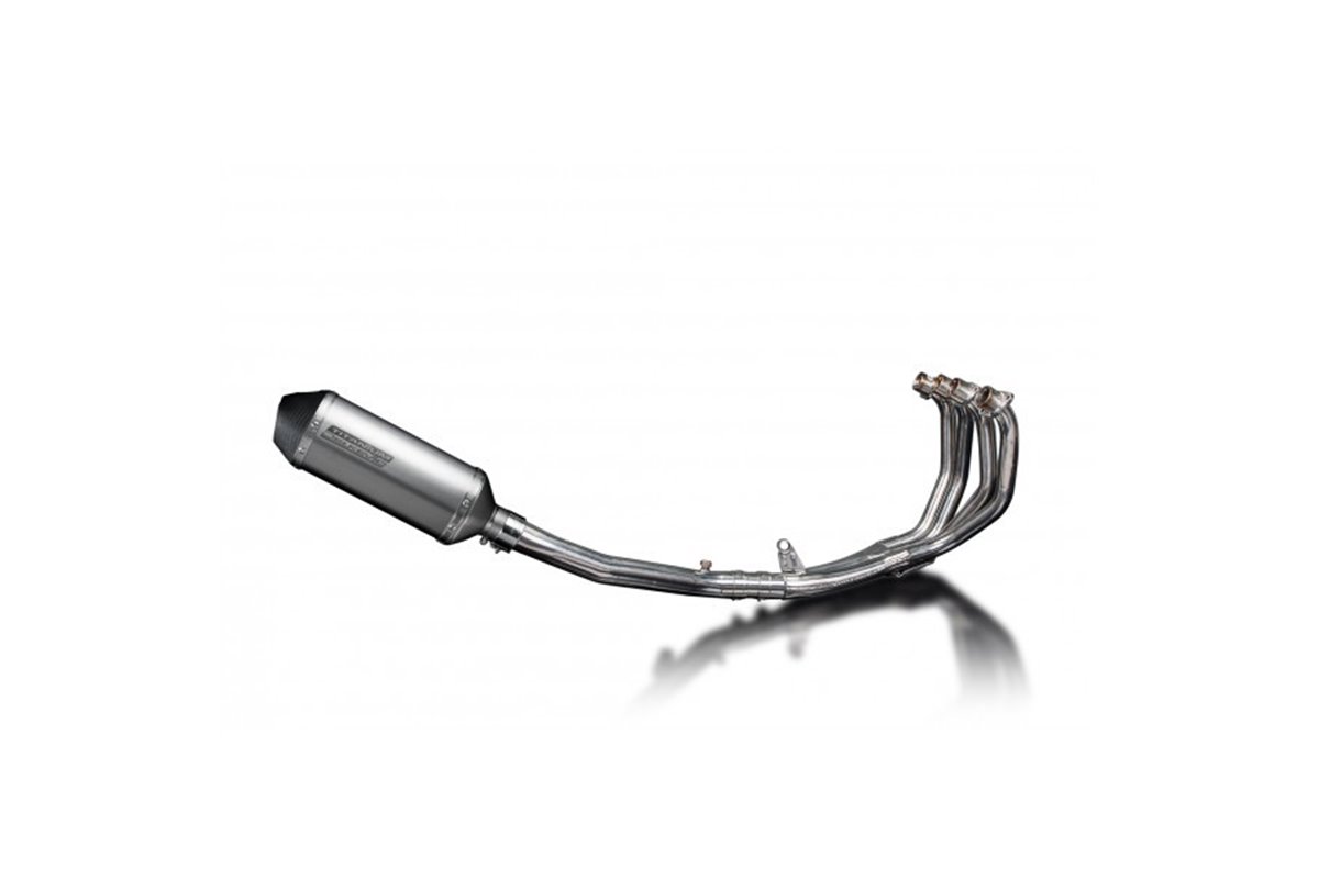 Komplette Abgasanlage für Honda Cbr600F 2001-2006 4-1 260 mm X-Oval Titan-Schalldämpfer