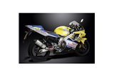 Sistema di scarico completo per Honda Cbr600Fs Sport 2001-2003 4-1 260mm X-Ovale Titanium Silenziatore