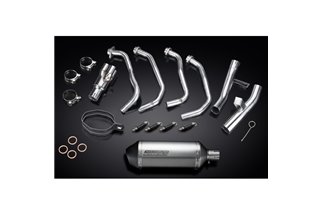 Sistema di scarico completo per Kawasaki Klz1000 Versys 2015-18 260mm Titanio XOvale Bsau Silenziatore