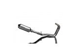 Full Exhaust System for Kawasaki Er5 1996-2007 2-1 260mm X-Oval Titanium Muffler Can