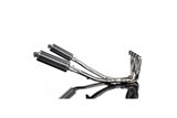 Complete exhaust system for Kawasaki Zzr1400 06-07 4-2 Mufflers 350mm Carbon Oval Bsau