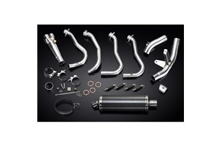 Système d'échappement complet pour Suzuki Gsx-S1000F 2015-2020, silencieux ovale en carbone Bsau de 350mm