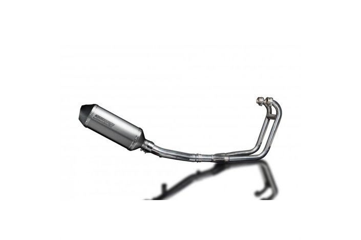 Komplette Abgasanlage für Suzuki Gs500 E/F 1989–2009 2–1 260 mm X-Oval Titan-Schalldämpfer