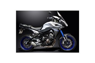 Komplette Abgasanlage für Yamaha Tracer 900 2015–20, 260 mm Titan-XOval-Schalldämpfer