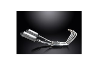 Complete Exhaust System for Xjr1300 2004-2006 / XOvale 260mm (10 Inch) Titanium Muffler 4-2