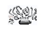 Complete exhaust system 260mm titanium xoval bsau suzuki gsx1300r hayabusa 1999 2007