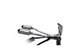 Full exhaust system titanium muffler 260mm complete exhaust system honda nt650v deauville 1998 2005