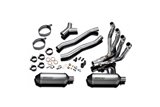 Full exhaust system titanium muffler 260mm complete exhaust system honda nt650v deauville 1998 2005