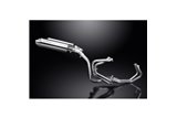 Full 320mm stainless steel exhaust system bsau honda CBR1100XX Blackbird