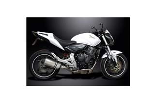 Komplette Abgasanlage für Honda Cb600F Hornet 2007–13, 260 mm Titan-XOval-Bsau-Schalldämpfer