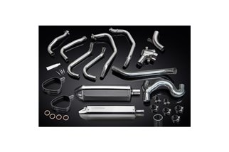 Sistema di scarico completo per Honda Vfr800 Vtec 2002-13 Silenziatori 320mm Stainless Tri Bsau