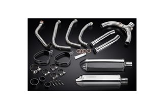 Sistema di scarico completo per Honda Cbr1100Xx Blackbird 320mm Stainless Tri Ovale Bsau