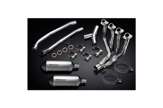 Complete Exhaust System for Kawasaki Zzr1400 12-20 4-2 260mm Titanium XOvale Bsau Mufflers