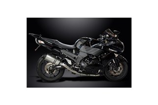 Komplette Abgasanlage für Kawasaki Zzr1400 08-11 4-1 260mm Titanium X-Ovale Bsau