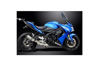 Komplette Abgasanlage für Suzuki Gsx-S1000F 2015–2020, 260 mm ovaler Titan-Bsau-Schalldämpfer