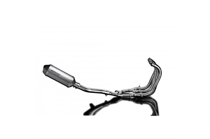 Full Exhaust System for Suzuki Gsx1400 2006-2007 4-1 260mm X-Oval Titanium Muffler Can