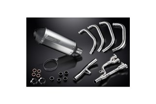 Komplette Abgasanlage für Suzuki Gsx1400 2006–2007 4–1, 260 mm X-Oval-Titan-Schalldämpfer