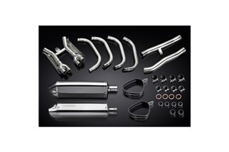 Sistema di scarico completo per Suzuki Gsx1400 01-04 4-2 320mm Stainless Tri Bsau Silenziatore