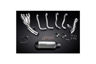 Sistema di scarico completo per Yamaha Fz1 Fazer Fz1S 06-15 Full 4-1 260mm Titanio XOvale Bsau Silenziatore