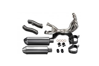 Complete exhaust system stainless steel silencers 320mm yamaha xj900s diversion 1994 2003