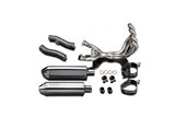 Complete exhaust system stainless steel silencers 320mm yamaha xj900s diversion 1994 2003