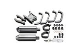 Full exhaust system stainless steel silencers 320mm tri bsau kawasaki gpz500s 1987 2007