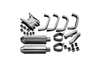 Complete exhaust system stainless steel silencers 320mm tri bsau yamaha fj1200 1988 1990