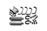 Complete exhaust system stainless steel silencers 320mm tri bsau yamaha fj1200 1988 1990