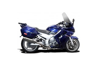 Sistema di scarico completo silenziatori in acciaio inossidabile 320mm tri bsau yamaha fjr1300 2006 2020