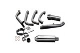 Full exhaust system stainless steel silencers 320mm tri bsau kawasaki zzr1400 2008 2011