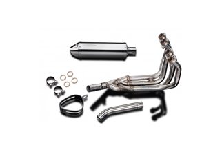 Sistema di scarico completo silenziatore in acciaio inox 320mm honda cbr600f 1999 2000