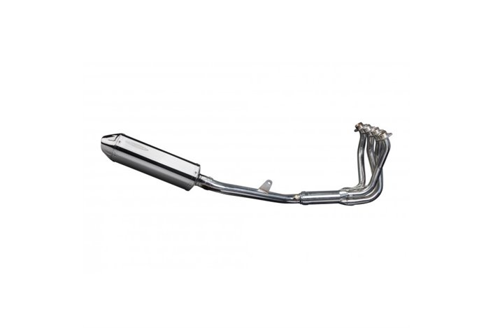 Sistema di scarico completo per Honda Cbr1100Xx Blackbird 4-1 320mm Stainless Tri Ovale Bsau