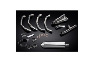 Sistema di scarico completo per Honda Cbr600F 99-00 4-1 320mm Stainless Tri Bsau Silenziatore