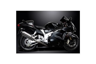 Komplette Abgasanlage für Suzuki Gsx1300R Hayabusa 99–07 Decat 4–2 320 mm Edelstahl Tri Bsau