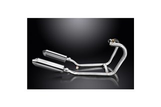 Complete exhaust system for 1200 Thruxton R/Rs 16-22 Tri-Oval 320mm R/H Stainless Steel Muffler 2-2