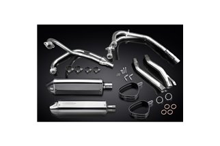 Sistema di scarico completo per Yamaha Xj600 Diversion 1992-04 Silenziatori 320mm Stainless Tri Bsau