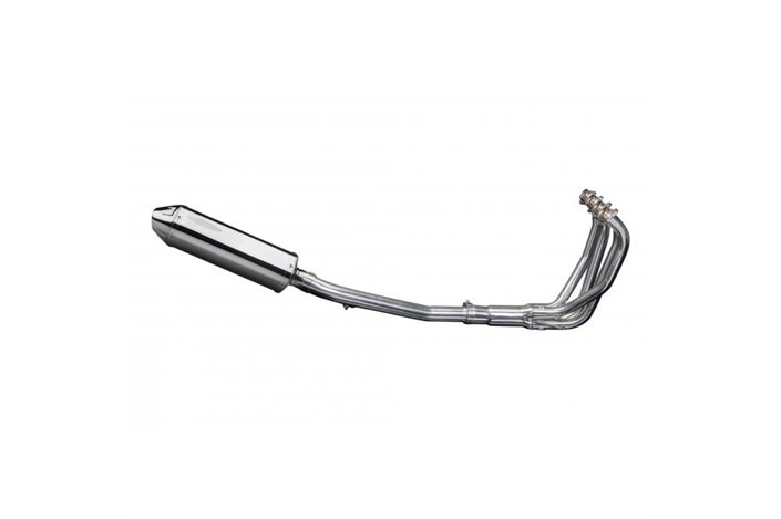 Complete exhaust system with 320mm stainless steel silencer