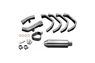 Sistema di scarico completo silenziatore in acciaio inox 320mm suzuki gsf650 bandit 2005 2006