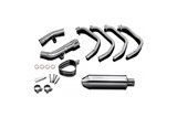 Sistema di scarico completo silenziatore in acciaio inox 320mm suzuki gsf650 bandit 2005 2006