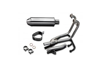 Sistema di scarico completo silenziatore in acciaio inox 320mm suzuki gsf650 bandit 2007 2014