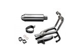 Sistema di scarico completo silenziatore in acciaio inox 320mm suzuki gsf650 bandit 2007 2014