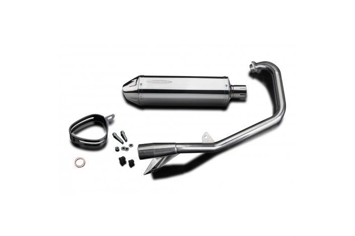 Complete exhaust system stainless steel silencer 320mm honda cb1100sf x11 1999 2002