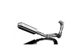 Sistema di scarico completo per Kawasaki Kle650 Versys 2007-14 Silenziatore 320mm Stainless Tri Bsau