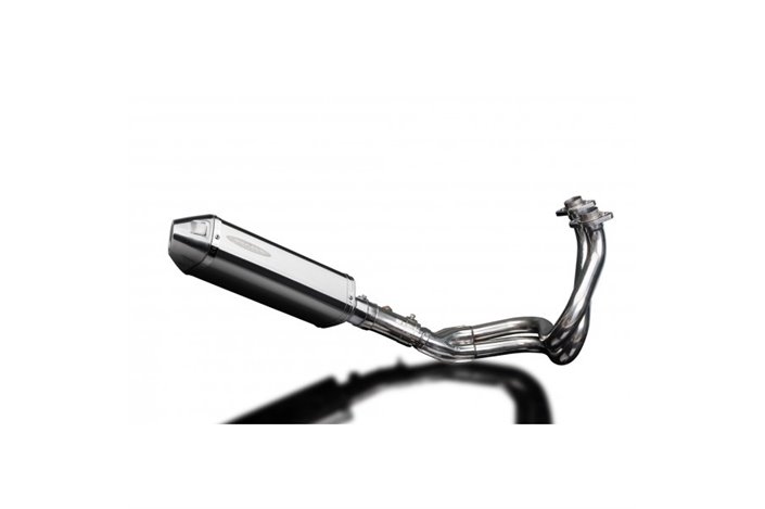 Sistema di scarico completo per Kawasaki Er6N Er6F 2006-11 320mm Stainless Tri Silencer