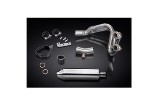 Sistema di scarico completo per Kawasaki Er6N Er6F 2006-11 320mm Stainless Tri Silencer